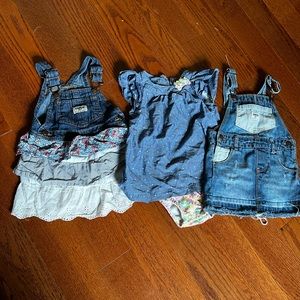 24month girls dresses overall